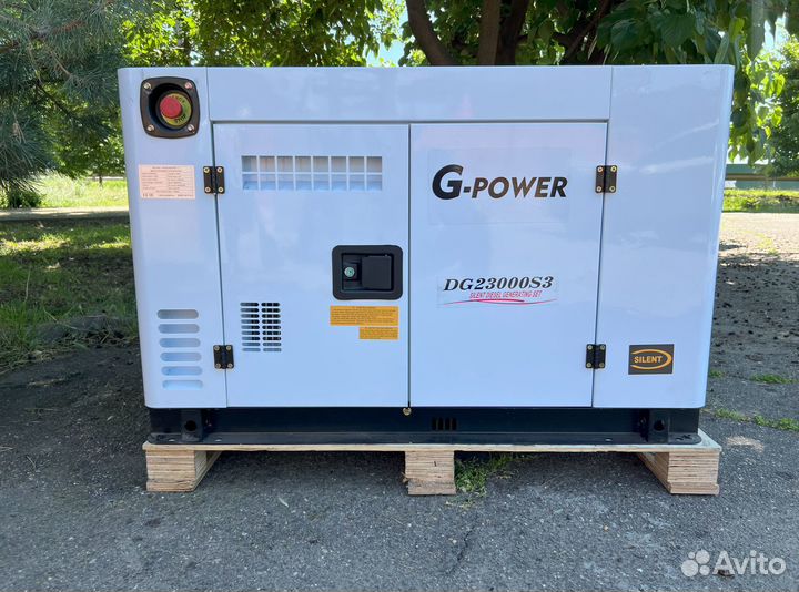 Генератор дизельный 18 kW g-power трехфазный