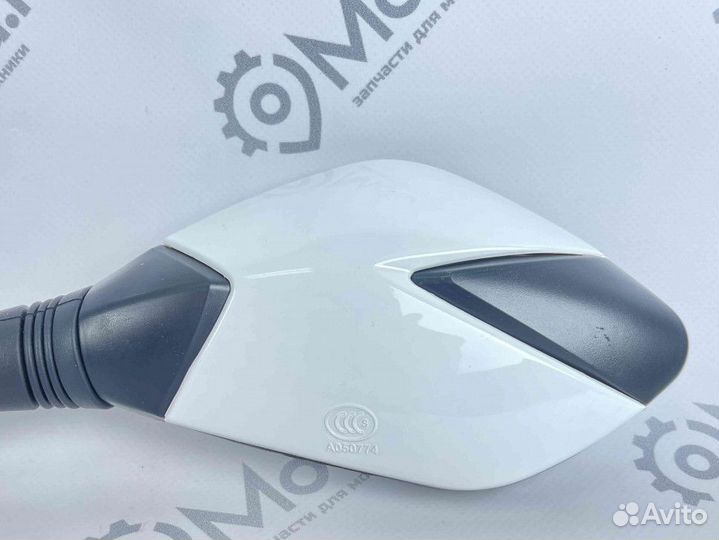 Зеркала (146) пластик пятиугольные (белые с черным