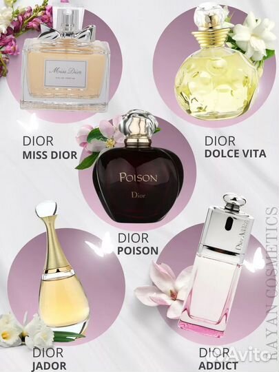 Набор 5в1 по 5мл, духи, новый, подарочный