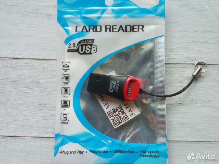 Кардридер, переходник micro sd-USB