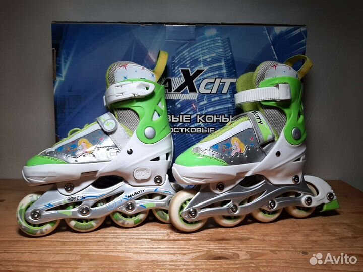 Раздвижные роликовые коньки детские – р.25-28