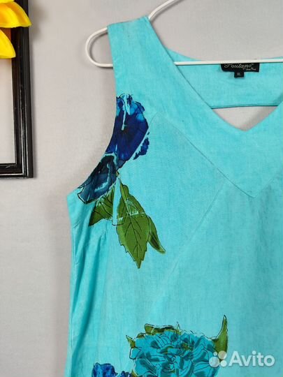 Хлопковое платье сарафан. Италия р. XL