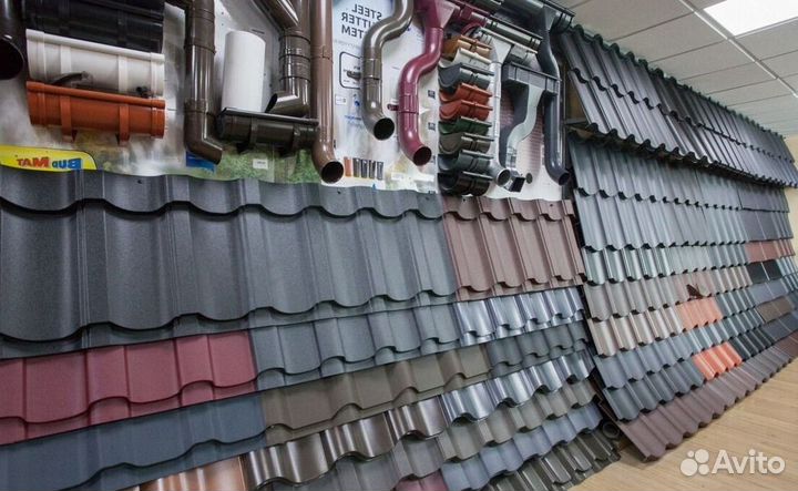 Односкатная металлочерепицы