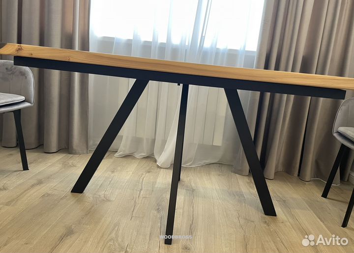 Стол из Эпоксидки и слэба с завода