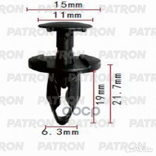 Клипса пластмассовая P37-0783 patron