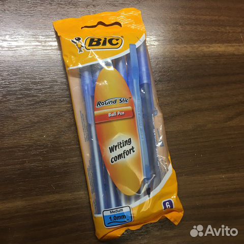 Шариковые ручки BIC набор 6 шт