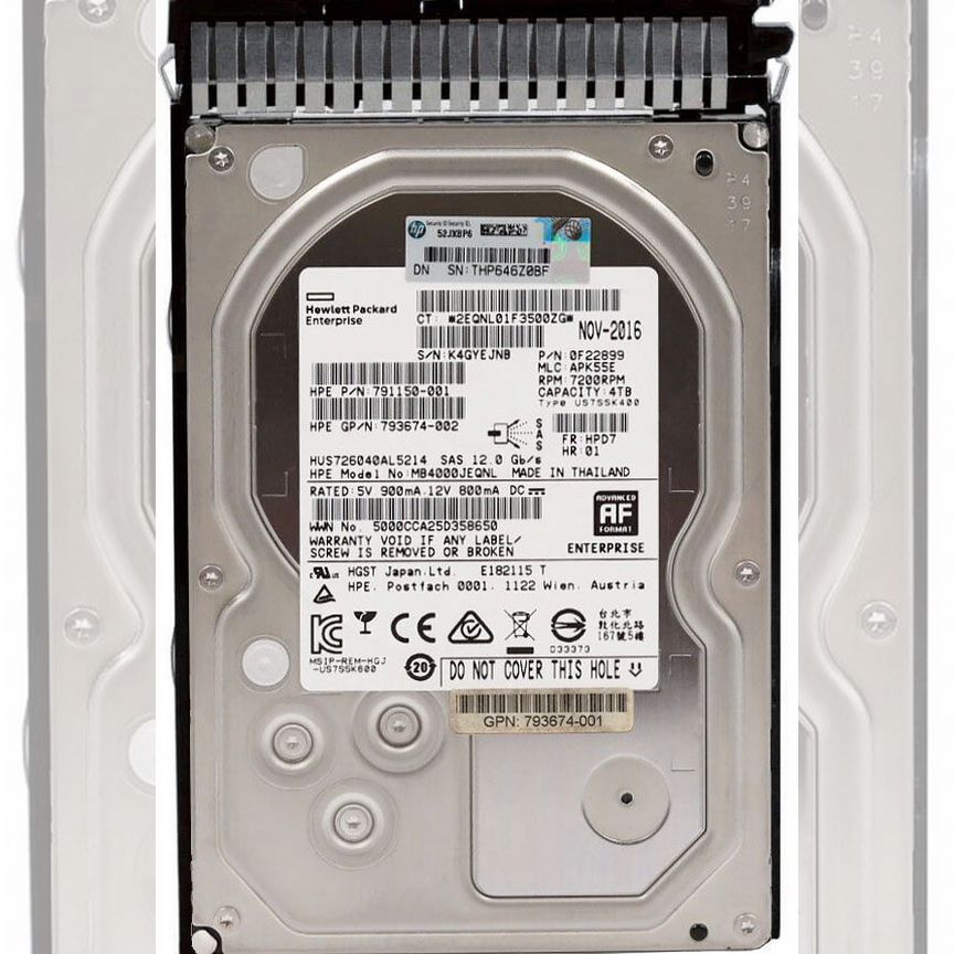 [HUS726040AL5214] Жесткий Диск Hp Mb4000jeqnl 12g Sas 3,5" Hus726040al5214