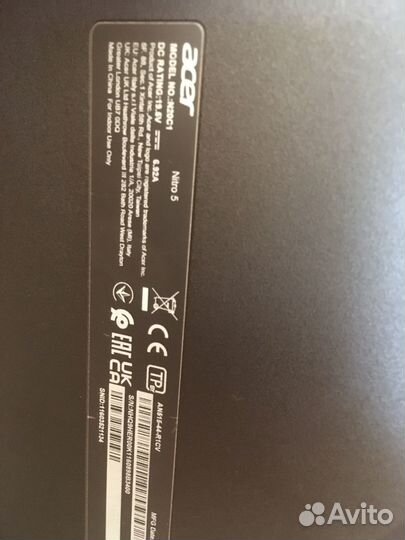 Игровой ноутбук acer