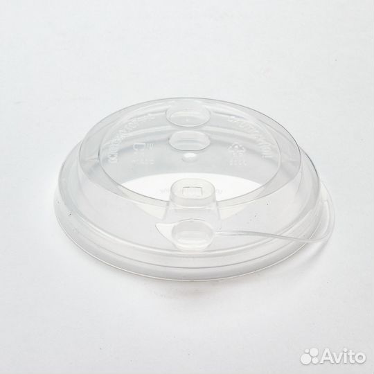 Крышка к стаканам 300-500мл прозрачная d90мм с за