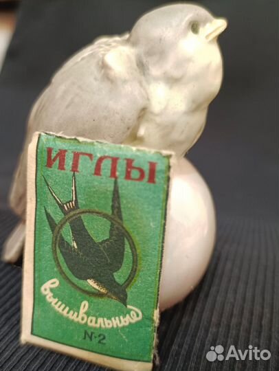 Птичка Зарянка, малиновка. Дореволюционная