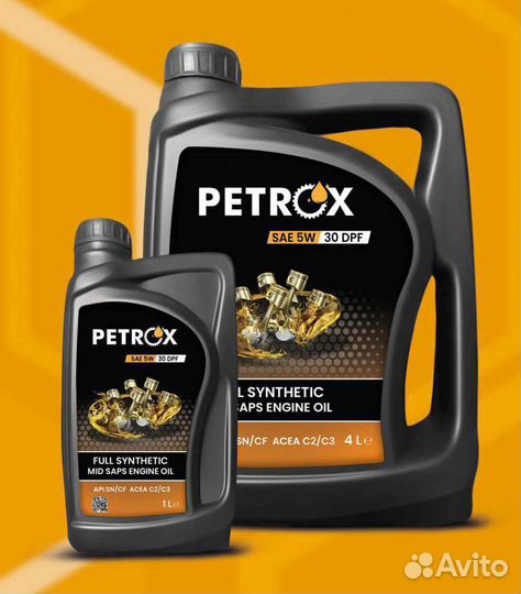 Моторное масло petrox SAE 5W30, 5W40