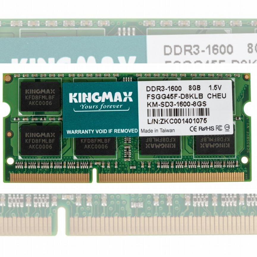 [FSGG45F-D8KIB] Оперативная Память Kingmax 8gb Fsgg45f-D8kib