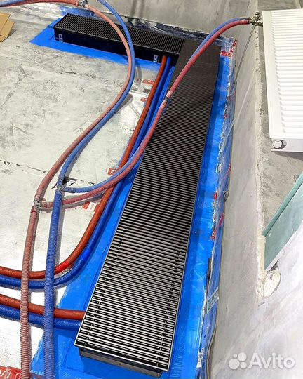 Конвектор внутрипольный водяной