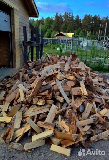 Дрова колотые сухие