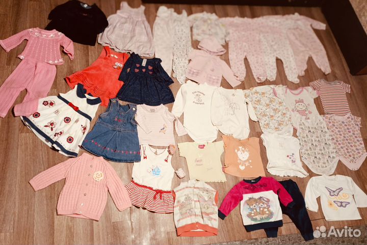 Вещи пакетом для девочки 68- 74