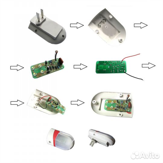 1 шт Светодиодный светильник для самостоятельной с