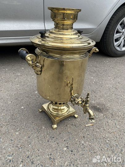 Самовар на дровах старинный царский