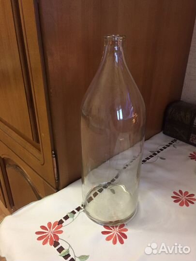 Бутыль стеклянная четверть времен СССР