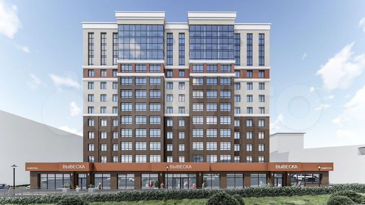 2-к. квартира, 80,4 м², 8/12 эт.