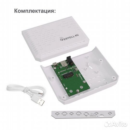Корпус с адаптером VT-station-M.2 для М.2 модемов
