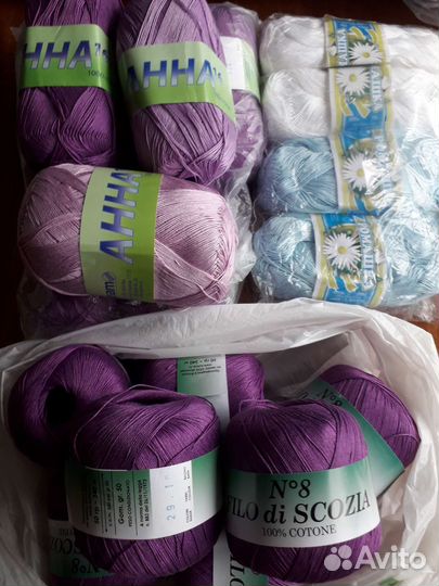Пряжа нитки для вязания хлопок