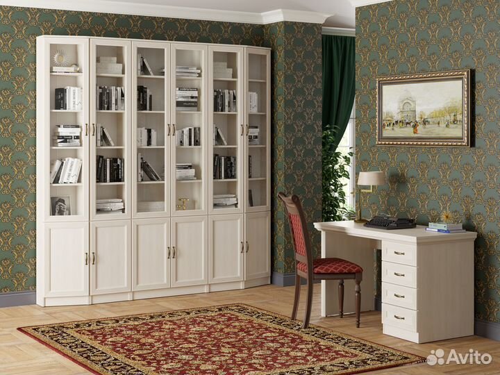 Библиотека домашняя, мебель для кабинета