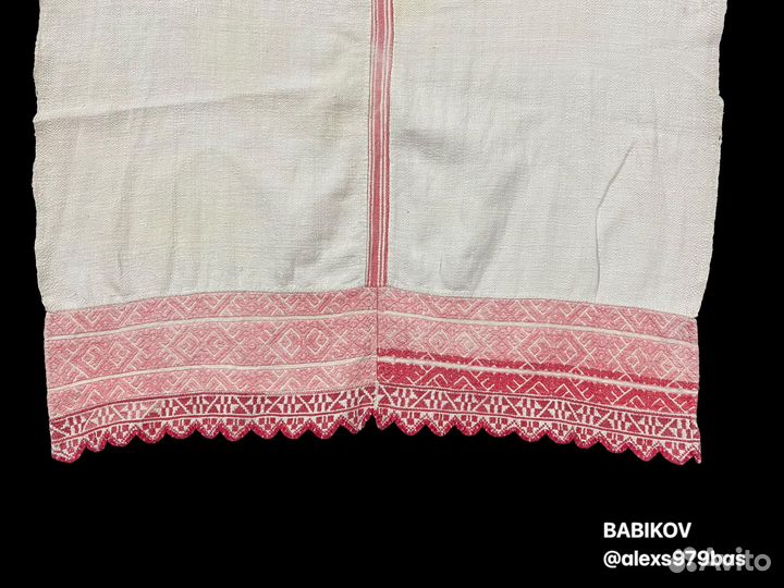 Старинная скатерть 19 век Браное ткачество