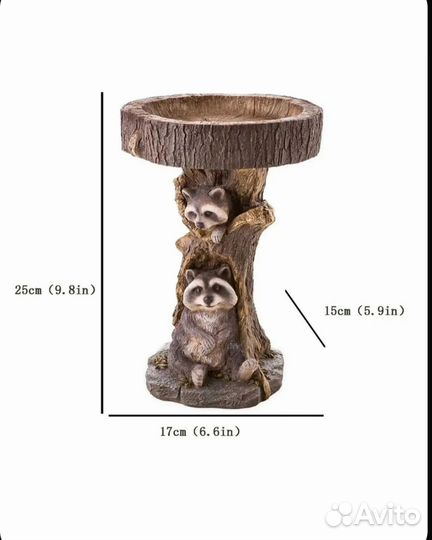 Фигурка садовая кормушка для птиц