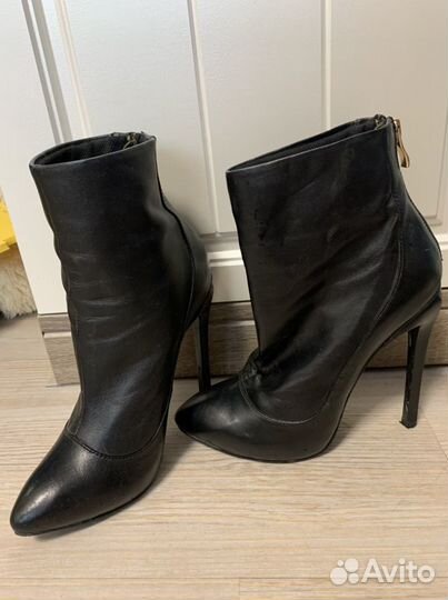 Ботильоны кожаные