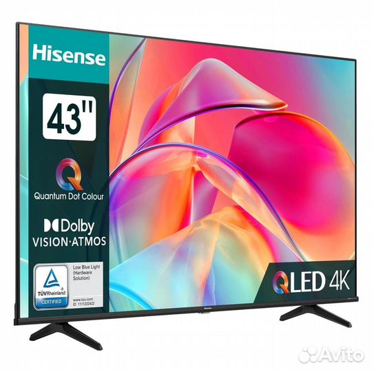 Новый Qled Hisense 43 SMART TV 2024