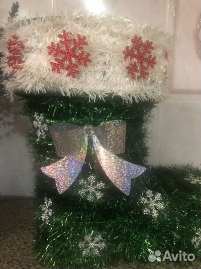 Рождественский сапог валенок