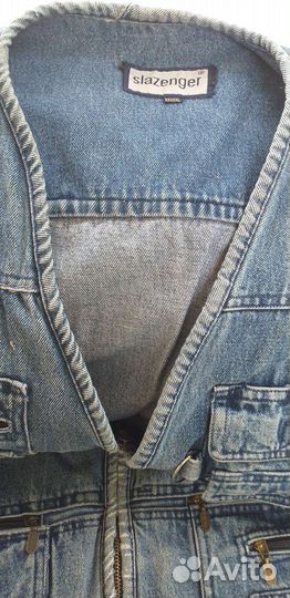 Джинсовая безрукавка мужская