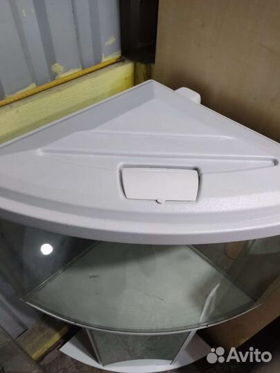 Аквариум угловой 85 л. С тумбой