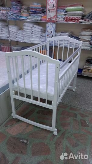 Детская кровать 120 на 60 с матрасом (новая)