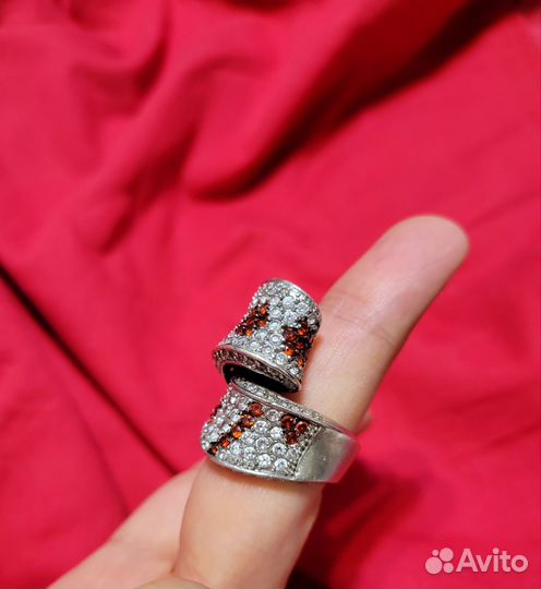 Серебряное кольцо женское 19