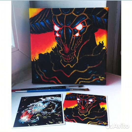 Dark Souls фанарт- картина к Хэллоуину