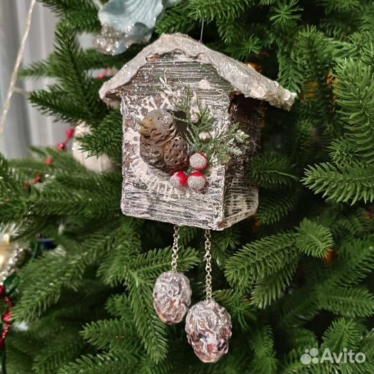 Часы с кукушкой новогоднее украшение