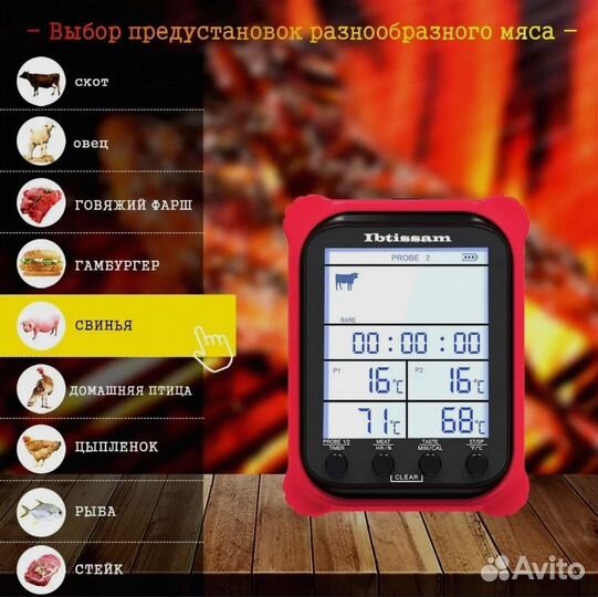 Термо датчик для приготовления блюд