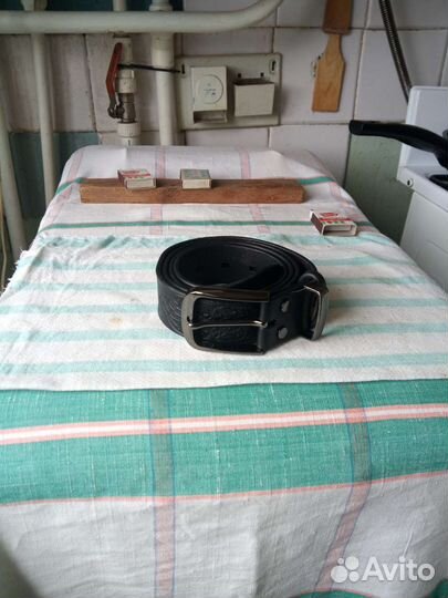 Мужской кожаный ремень ручной работы