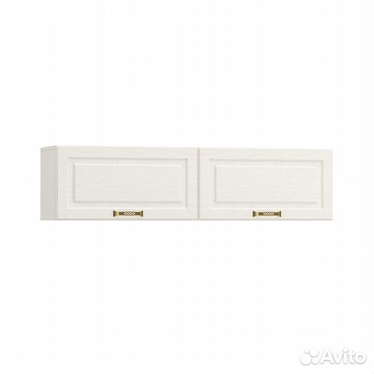 Шкаф навесной Ливерпуль Белый,ясень ваниль