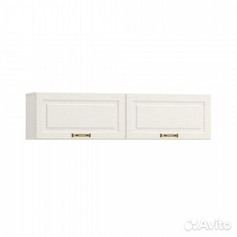 Шкаф навесной Ливерпуль Белый,ясень ваниль
