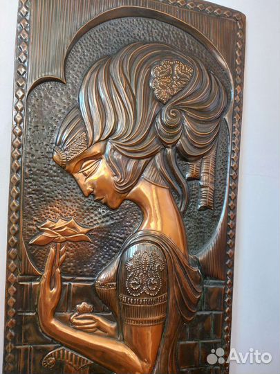 Картина медная чеканка СССР