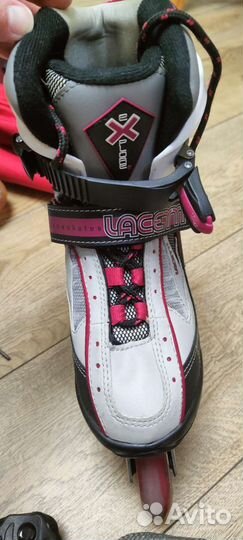 Ролики женские 38-39р с сумкой и защитой