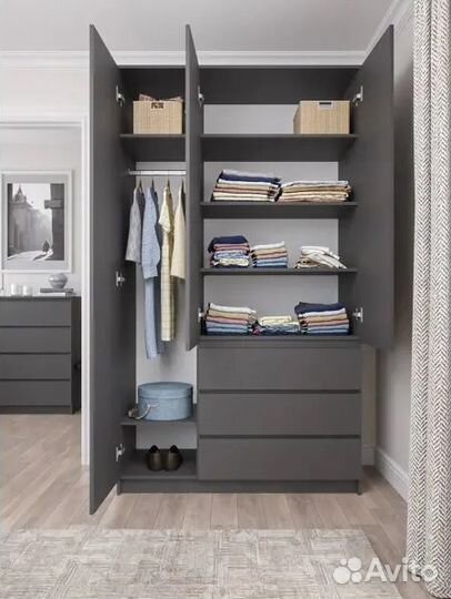 Шкафы Хилтон Графит