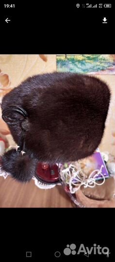 Шапка норковая женская