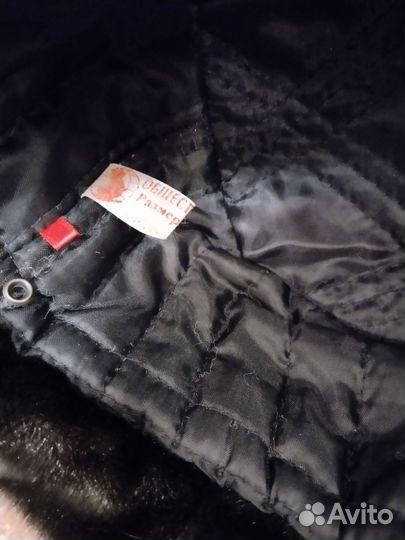 Меховая мужская шапка-ушанка