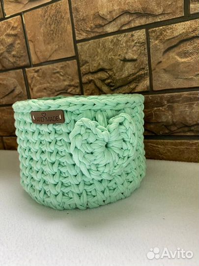 Вязанные корзины