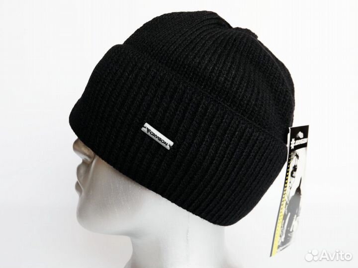 Шапка вязаная черная 