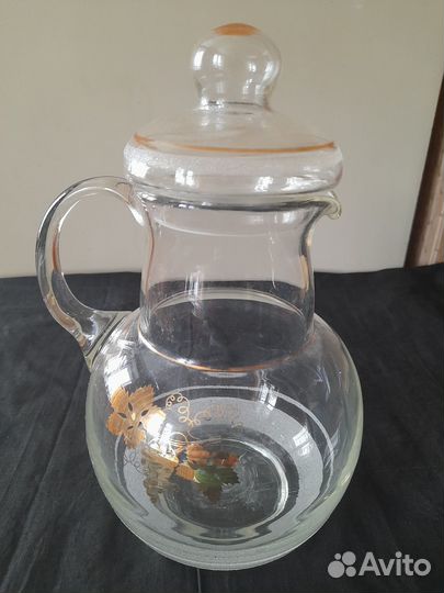 Кувшины стекло разные - 3 шт. СССР