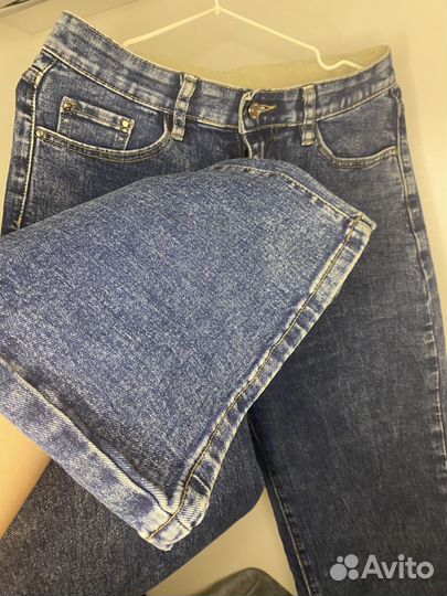 Джинсы женские широкие